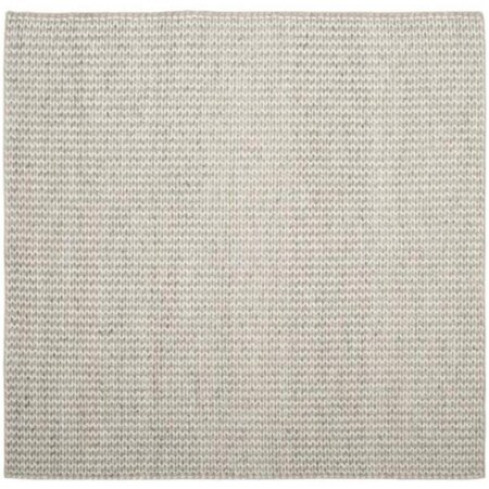 Safavieh 4 x 4 ft. Contemporary Natural Square Rug, Ivory & Silver NAT311A-4SQ